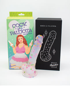 Confetti Party Silikone Suge Dildo - Cock-A-Palooza Funfetti