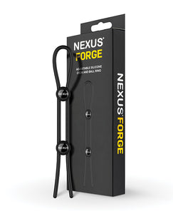 Nexus Forge Adjustable Cock and Ball Ring - Black