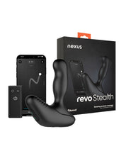 Load image into Gallery viewer, Revo Stealth Prostate Massager with App Control - Black Rotating &amp; Vibrating Pleasure Device
