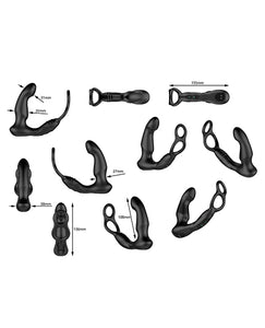 Nexus Simul8 Wave Dual Cock Ring Prostata Massage - Sort