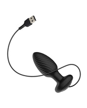 Load image into Gallery viewer, Nexus Tornado Rotating &amp; Vibrating Medium Butt Plug w/Remote - Black
