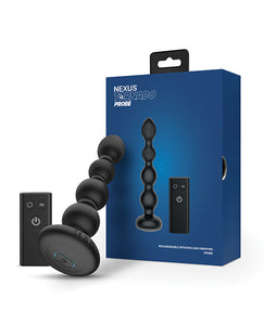 Plug anal rotatif et vibrant Nexus Tornado Probe - Noir