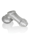 Clear Frosted Dual Ballsling & Masturbator - Oxballs Sackjack