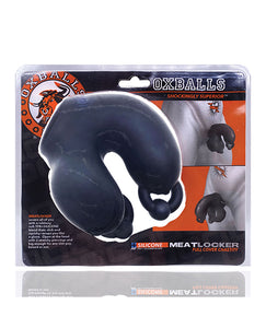 Oxballs Meatlocker Chastity Cage - Black For Ultimate Control