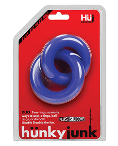 Cobalt Linked Duo Cock & Ball Rings for Ultimate Grip