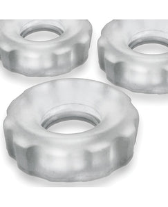 Hunky Junk Super Huj Paquete de 3 anillos para el pene - Hielo