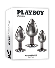 Load image into Gallery viewer, Playboy Pleasure Pleasure 3 Ways Butt Plugs
