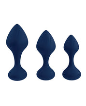 Lataa kuva gallerian katseluohjelmaan, Tail Teaser Velvet-Smooth Anal Training Kit - Navy
