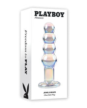 Charger l&#39;image dans la visionneuse de la galerie, Plug anal en perles Playboy Pleasure Jewels - Transparent
