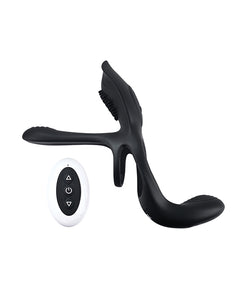 Playboy Pleasure 3-Way Velvet Silicone Cock Ring Remote