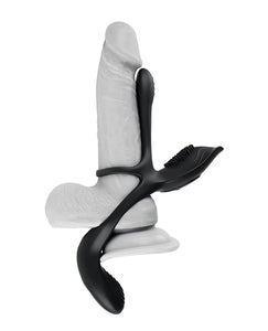 Playboy Pleasure 3-Way Velvet Silicone Cock Ring Remote