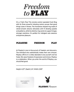 Playboy Pleasure Triple Play Penisring – 2 Uhr morgens