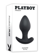 Load image into Gallery viewer, Playboy Pleasure Plug &amp; Play Butt Plug - Navy
