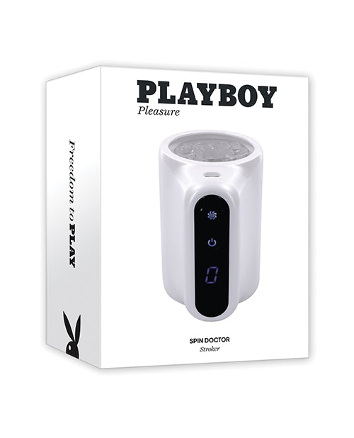 Playboy Pleasure Spin Doctor Rotating Stroker - Frost