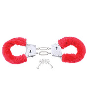 Load image into Gallery viewer, Beginner&#39;s Red Furry Restraint Cuffs for Sensual Play
