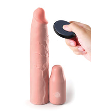 Load image into Gallery viewer, Fantasy X-tensions Elite 9&quot; Sleeve Vibrating 3&quot; Plug W/remote
