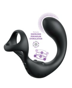 Ultimate Ass-Gasm Taint-Alizer P-Spot Vibrator - Black