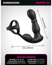 Bild in den Galerie-Viewer laden, Revolutionary Ass-Gasm Slide &amp; Glide Prostate and Perineum Stimulation Device - Black
