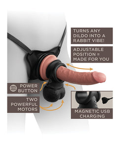 King Cock Elite The Crown Jewels Sfere vibranti oscillanti - Nero