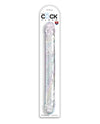 Translucent 18-Inch Dual Pleasure Dildo - Doorzichtig