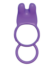 Lataa kuva gallerian katseluohjelmaan, Fantasy C-ringz Twin Teazer Rabbit Ring - Purple
