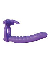 Load image into Gallery viewer, Fantasy C-ringz Silicone Double Pene Rabbit - Purple
