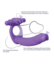 Charger l&#39;image dans la visionneuse de la galerie, Fantasy C-ringz Lapin Double Pene en Silicone - Violet
