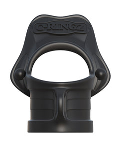 Fantasy C-ringz Rock Hard Ring & Ball Stretcher - Negru