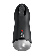 Bild in den Galerie-Viewer laden, PDX Elite Pleasure Sucker Vibrating Stroker - Frosted/Schwarz
