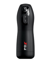 Load image into Gallery viewer, PDX Elite Pleasure Sucker Vibrating Stroker - Frosted/Black
