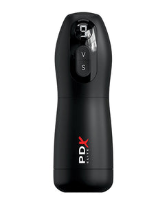 PDX Elite Pleasure Sucker Vibrating Stroker - Frosted/Black