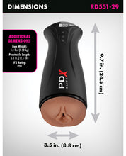 Carregue a imagem no visualizador da Galeria, PDX Elite Ultimate Pleasure Stroker - Marrom
