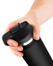 Load image into Gallery viewer, Discreet Adventure Stroker - Frosted/Black Fap Flask
