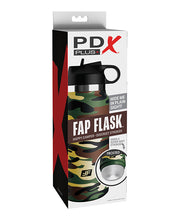 Load image into Gallery viewer, Adventure-Ready Fap Flask Happy Camper Stroker - Frosted/Camo
