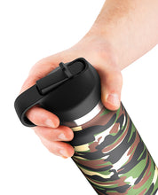 Load image into Gallery viewer, Adventure-Ready Fap Flask Happy Camper Stroker - Frosted/Camo
