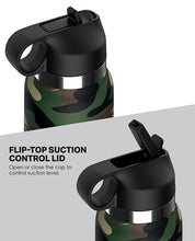 Load image into Gallery viewer, Adventure-Ready Fap Flask Happy Camper Stroker - Frosted/Camo
