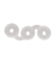 Load image into Gallery viewer, Triple Delight Stretchable Donut Ring Set - Clear
