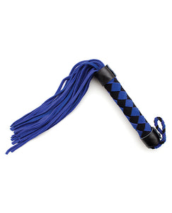 Flogger de Couro Suede Deluxe de 15,5 Polegadas para Brincadeiras Sensuais