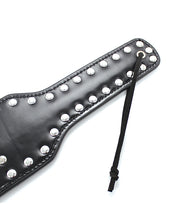 Load image into Gallery viewer, Heart-Cut Studded Spanking Paddle - Black for Couples
