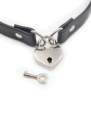 Load image into Gallery viewer, Plesur Heart Lock PVC Collar for Pets Adjustable Style
