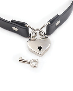 Plesur Heart Lock PVC Halsbånd til kæledyr Justerbar stil