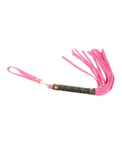 Load image into Gallery viewer, Black Leather Mini Flogger - 11 Inch Sensation Toy
