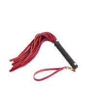 Load image into Gallery viewer, Black Leather Mini Flogger - 11 Inch Sensation Toy
