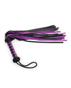 Flogger din piele de suede premium de 22 inch violet pentru joc