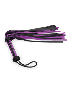 Purple 22" Premium Suede Leather Flogger