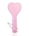 Love's Embrace Heart Paddle - Pink PVC for Intimate Play