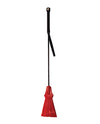 Crimson Tasseled Riding Crop for BDSM Play and Teasing