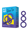 Romp Remix Trio Stretchable Penis Ring Set - Purple