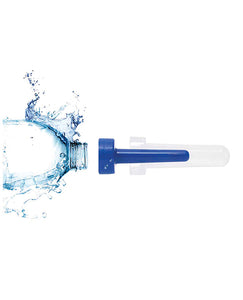 Travel-Friendly Enema Adapter - Blue Water Bottle Companion