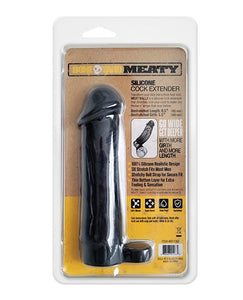 Boneyard Meaty Cock Extender 2-Inch Length Silicone Stretcher - Black